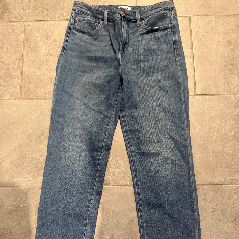 Pistola Monroe Cropped High Rise Jean Size 29